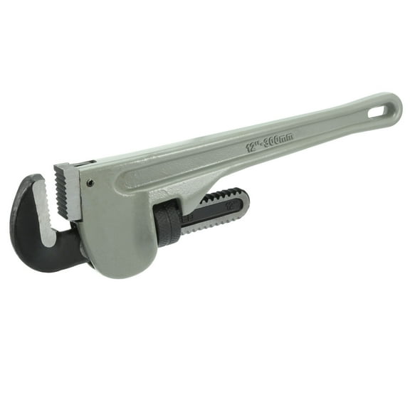 Unique Bargains 12 inch Aluminum Handle Hook Jaw Straight Pipe Wrench