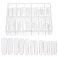 thumbnail image 1 of Unique Bargains 120 Pcs Scale Faux Crystal Extension JM-24 Fake Nails Clear, 1 of 6