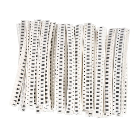 Unique Bargains 1206 Surface Mount Device Resistor Kit 0R-10M Ohm 60 Values 1% Tolerance 1/4W 1 Set/1500 Pcs