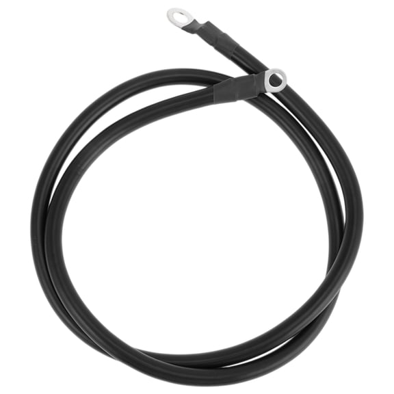Unique Bargains 120cm 4AWG Battery Inverter Cable 3/8" 5/16" Battery Cable Tinned Copper Black