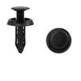 thumbnail image 1 of Unique Bargains 12Pcs 6mm Black Plastic Rivets Push Type Panel Retainer Fastener Clip for Car, 1 of 2