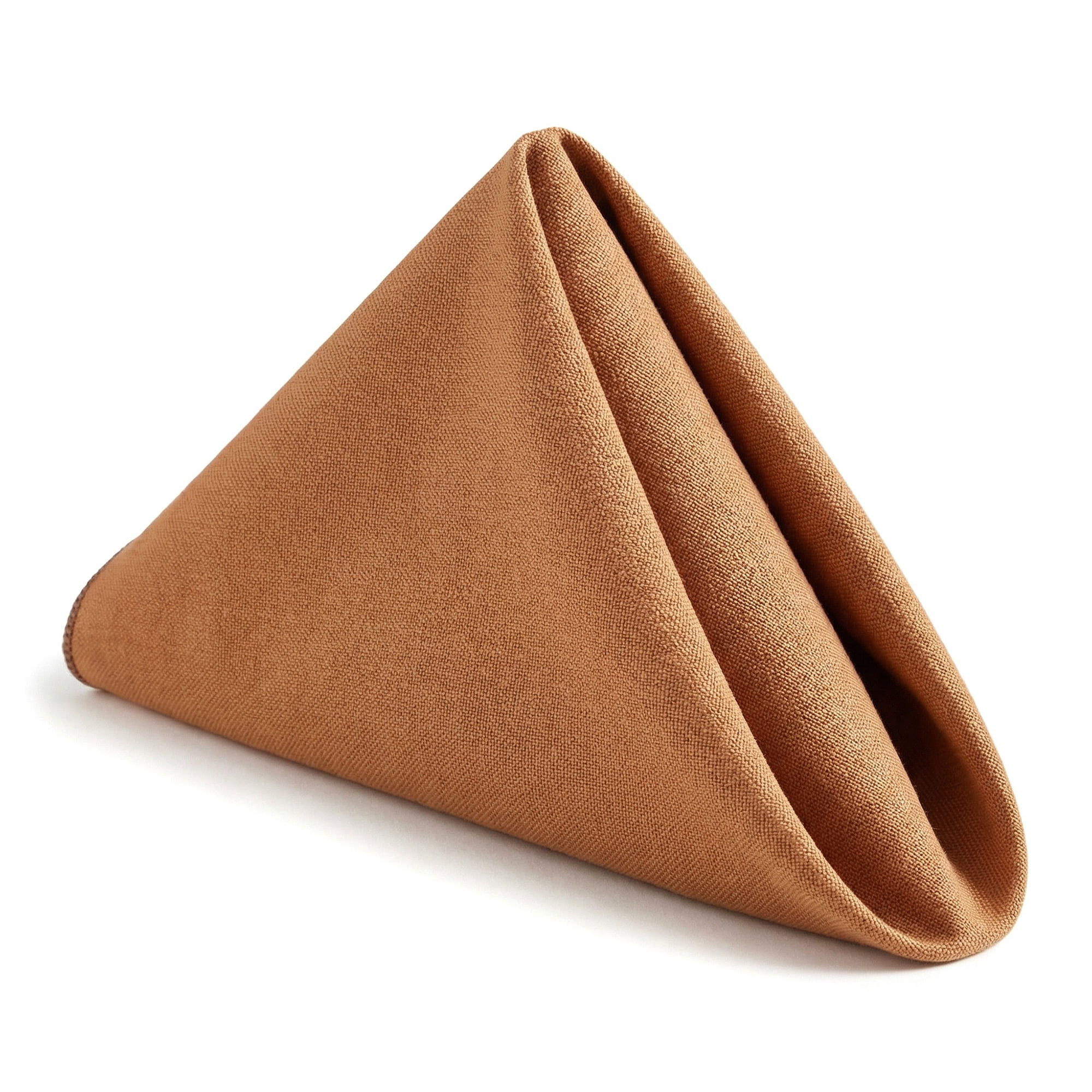 Unique Bargains 12Pcs Cotton Washable Dinner Cloth Napkins Brown 18x18inch