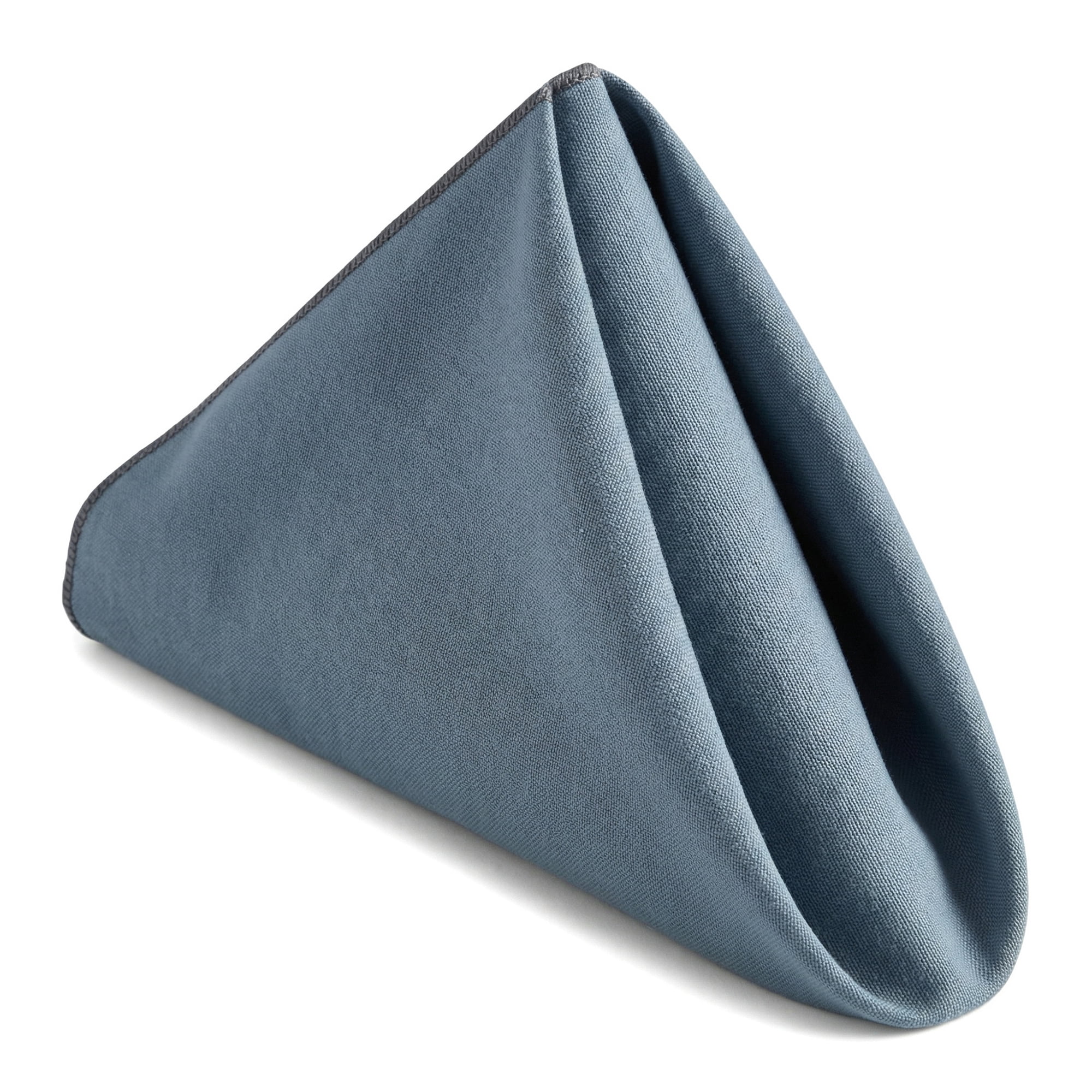 Unique Bargains 12Pcs Cotton Washable Dinner Cloth Napkins Hazy Blue 18x18inch