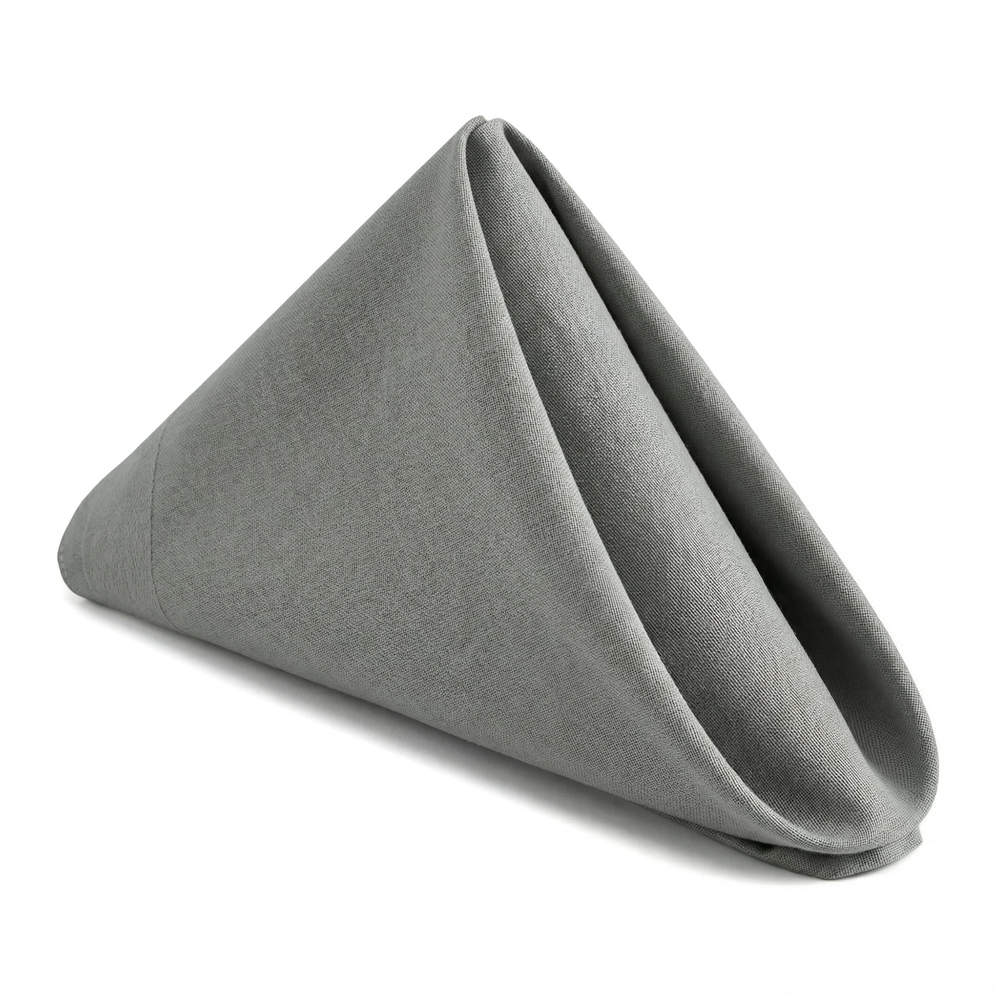 Unique Bargains 12Pcs Cotton Washable Elegant Cloth Napkins Dark Gray 16x16inch
