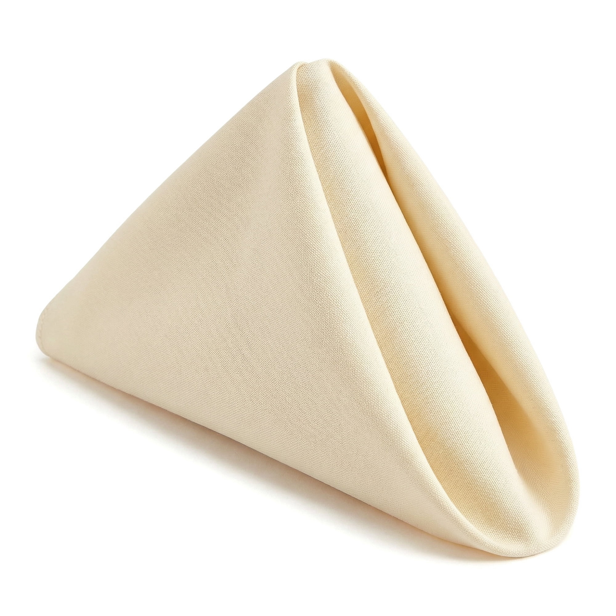 Unique Bargains 12Pcs Cotton Washable Reusable Cloth Napkins Beige 17x17inch