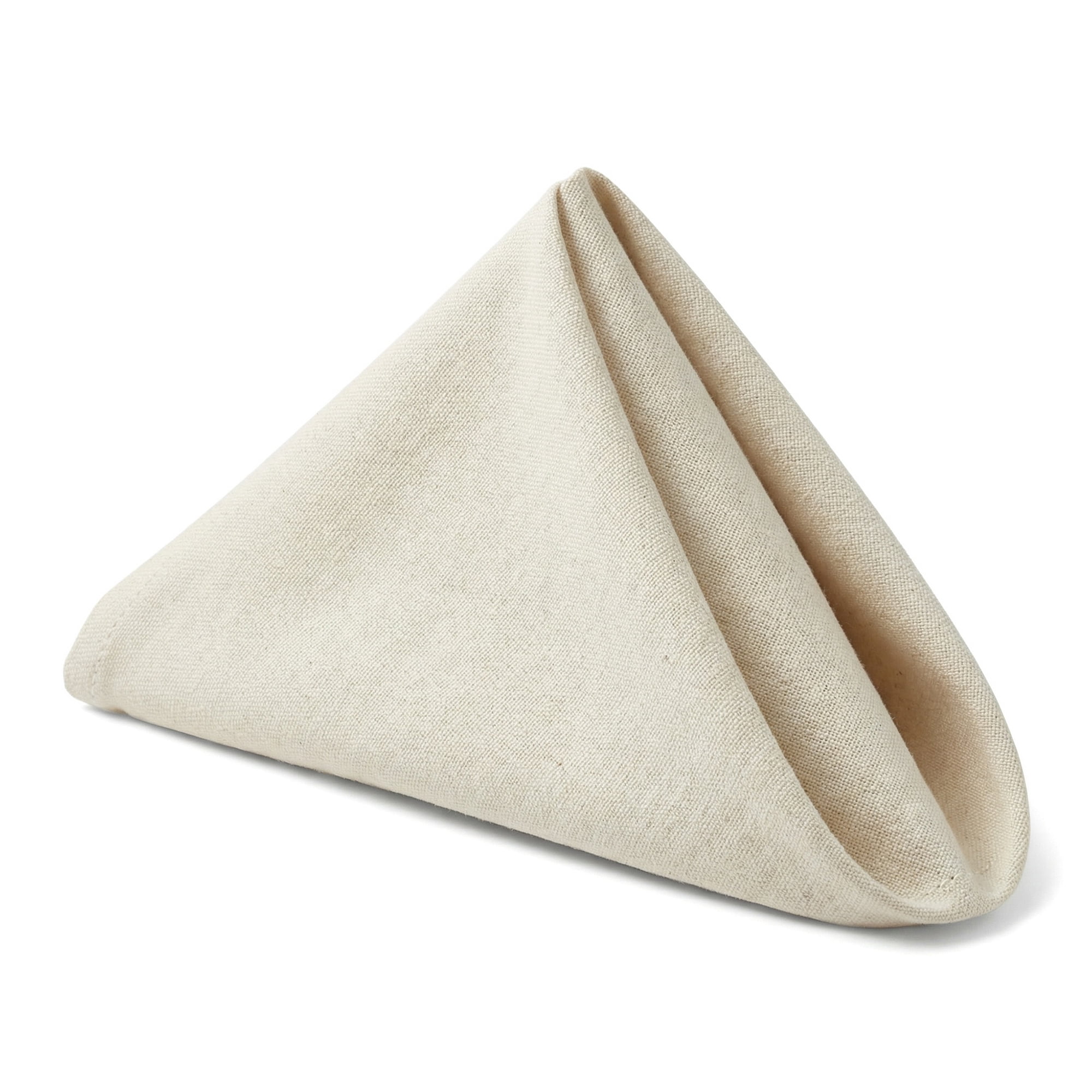 Unique Bargains 12Pcs Cotton Washable Reusable Events Cloth Napkins Beige 16x16inch