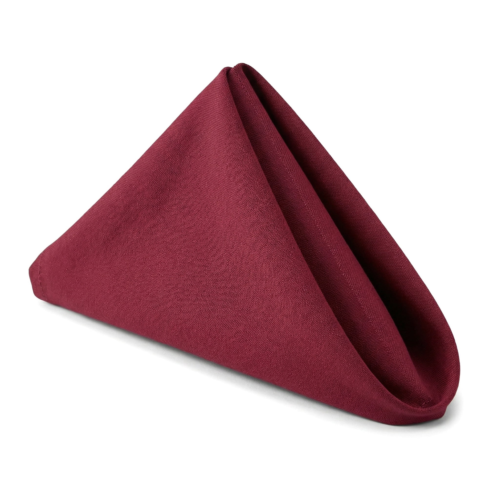 Unique Bargains 12Pcs Cotton Washable Reusable Events Cloth Napkins Burgundy 16x16inch