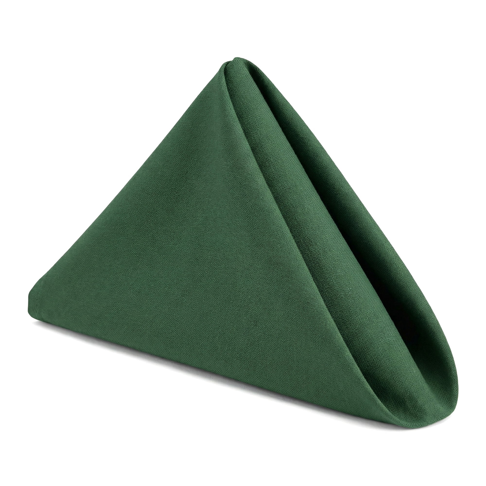 Unique Bargains 12Pcs Cotton Washable Reusable Events Cloth Napkins Dark Green 16x16inch