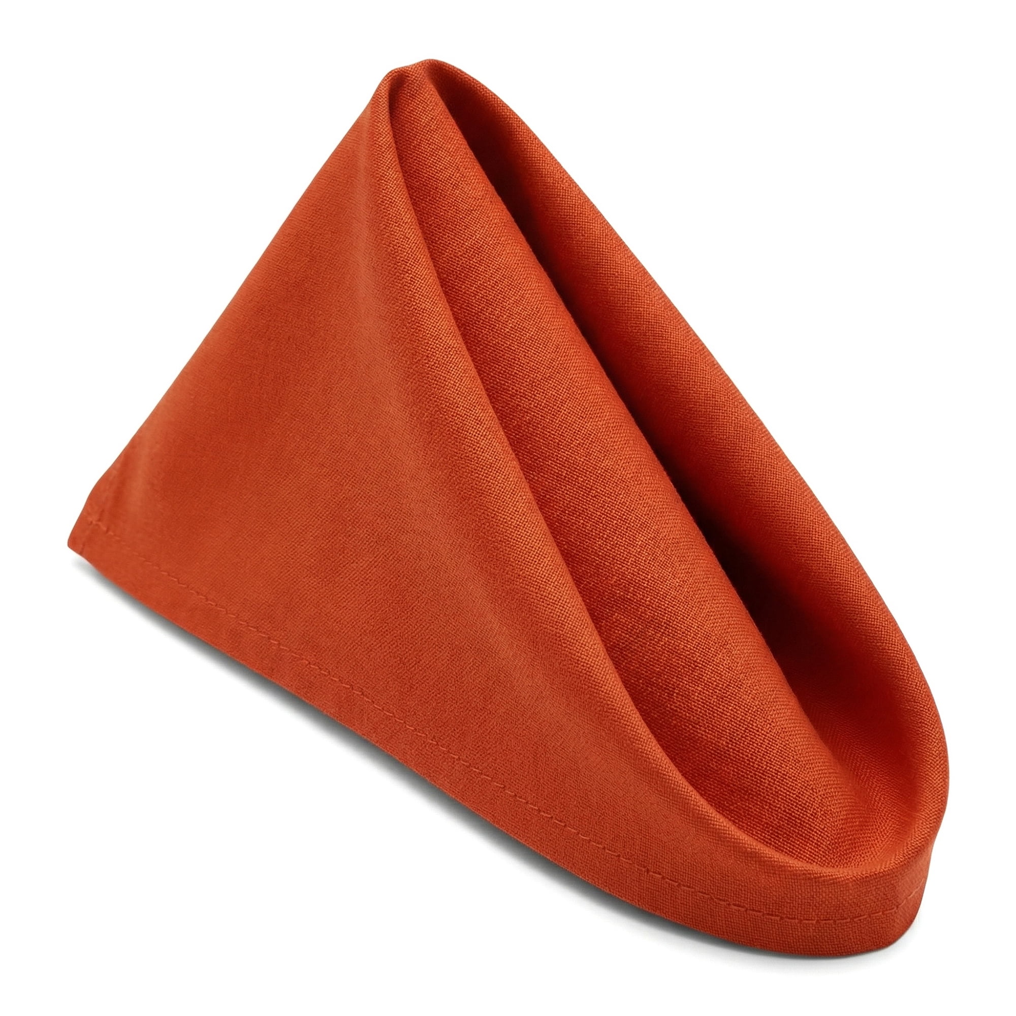Unique Bargains 12Pcs Cotton Washable Reusable Events Cloth Napkins Orange 16x16inch
