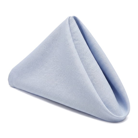 Unique Bargains 12Pcs Cotton Washable Reusable Events Cloth Napkins Sky Blue 16x16inch