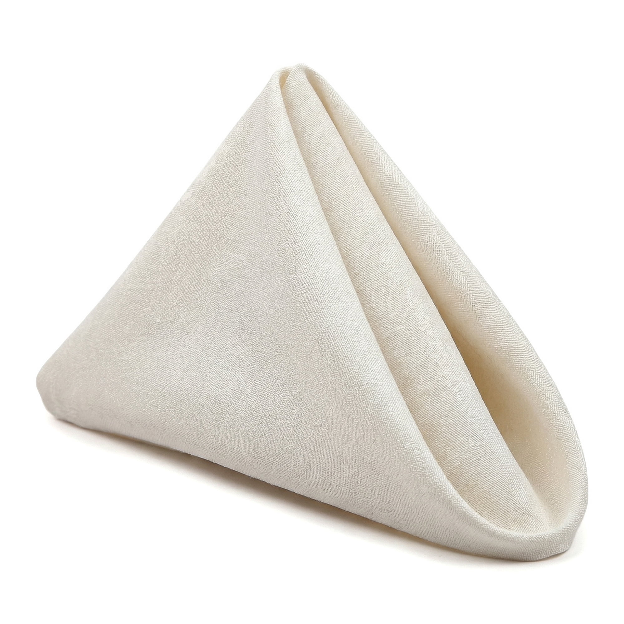 Unique Bargains 12Pcs Jacquard Washable Cloth Napkins White 18x18inch