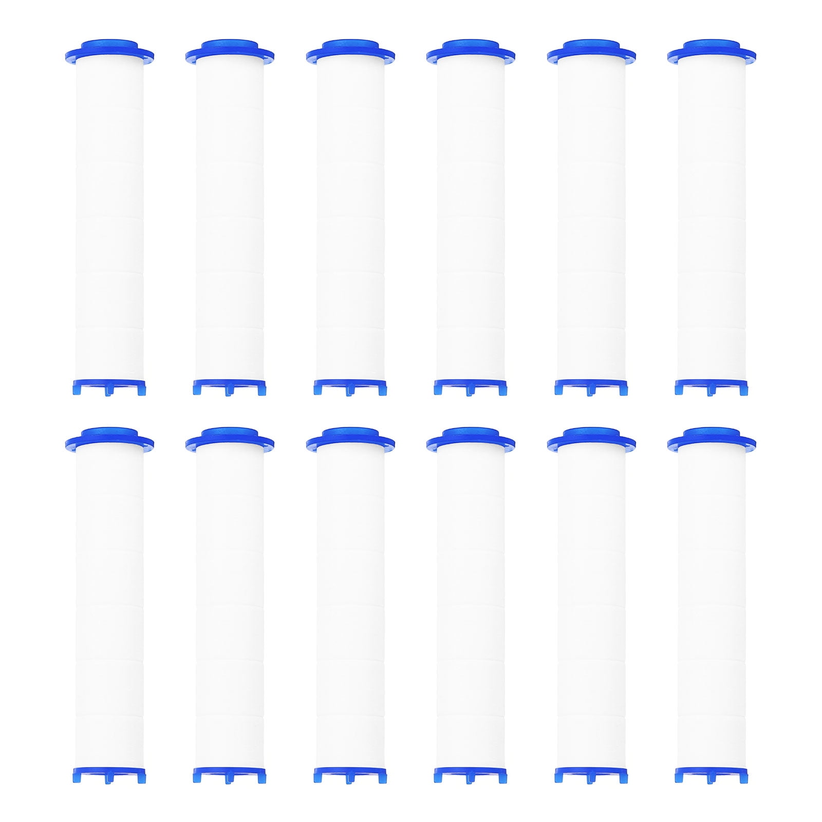 Unique Bargains 12Pcs PP Cotton Replacement High-Pressure Shower Jet Sets 3.74"