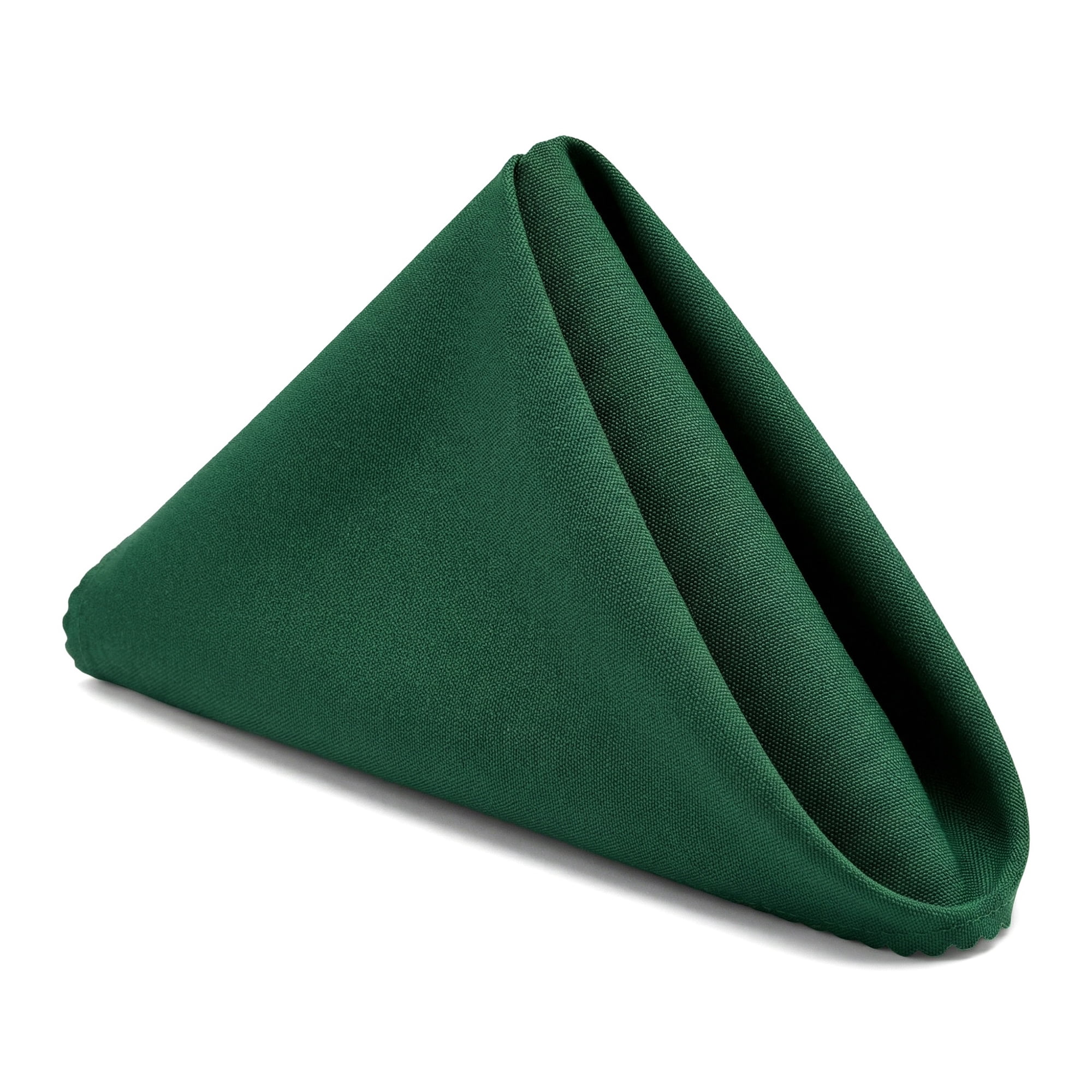 Unique Bargains 12Pcs Polyester Washable Cloth Napkins Dark Green 19x19inch
