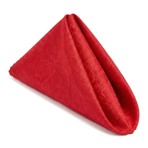Unique Bargains 12Pcs Reusable Party Cloth Napkins Red 19x19inch