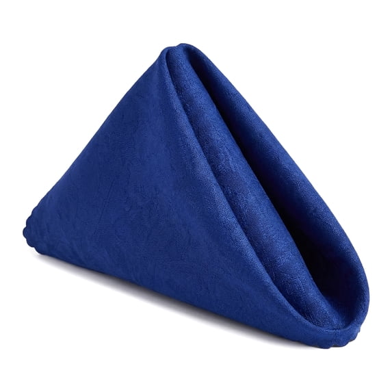 Unique Bargains 12Pcs Reusable Party Cloth Napkins Royal Blue 19x19inch