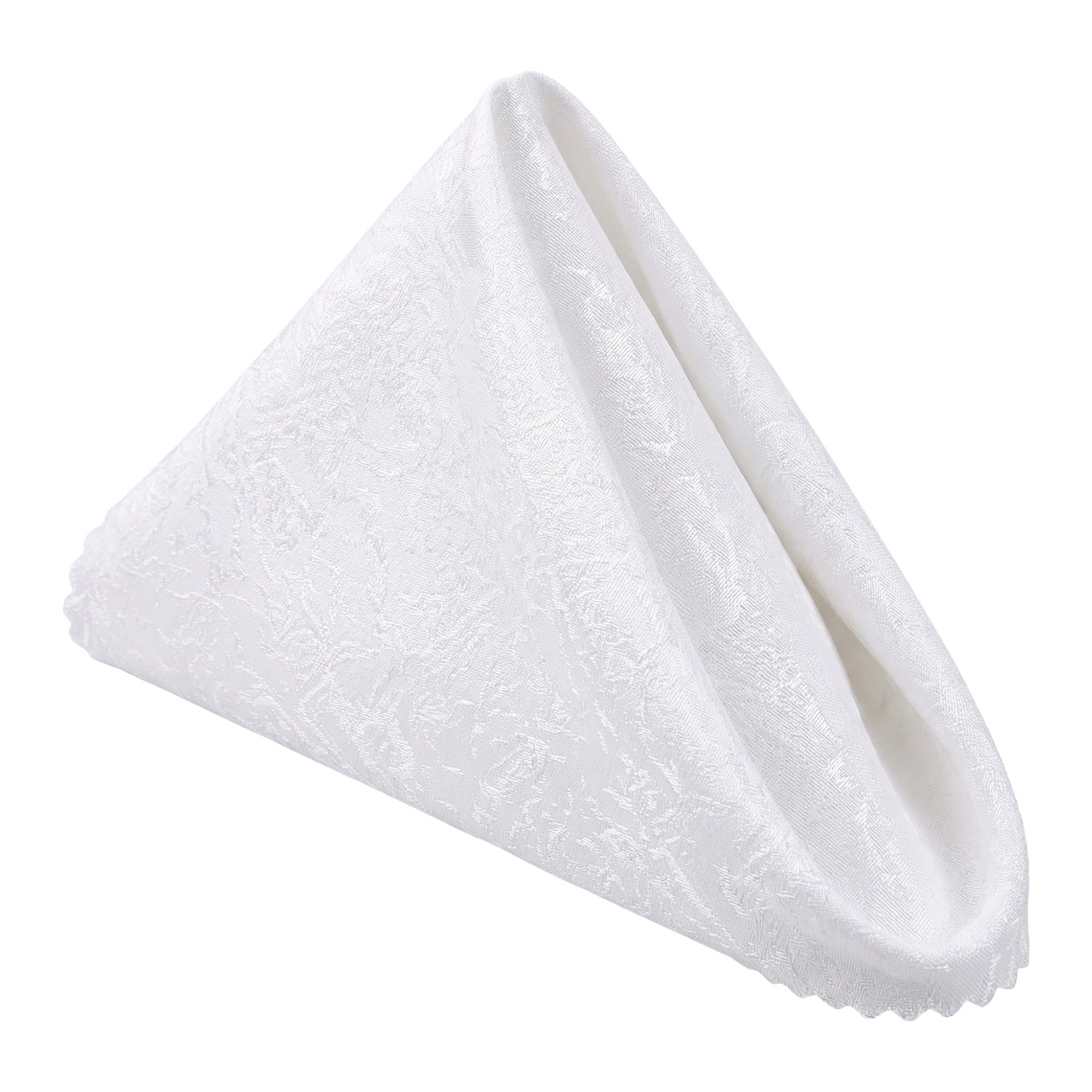 Unique Bargains 12Pcs Reusable Party Cloth Napkins White 19x19inch