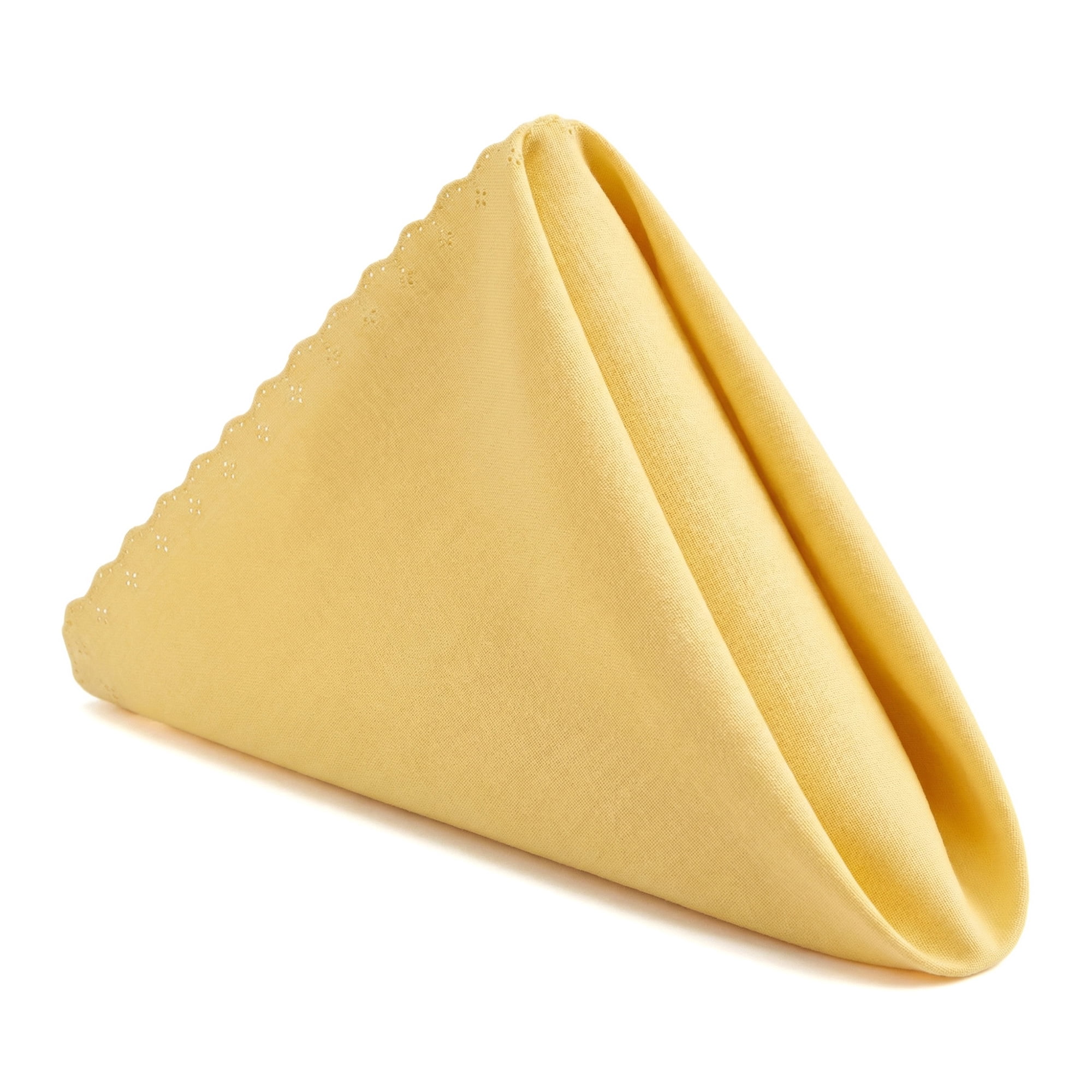 Unique Bargains 12Pcs Satin Washable Cloth Napkins Light Gold 17x17inch