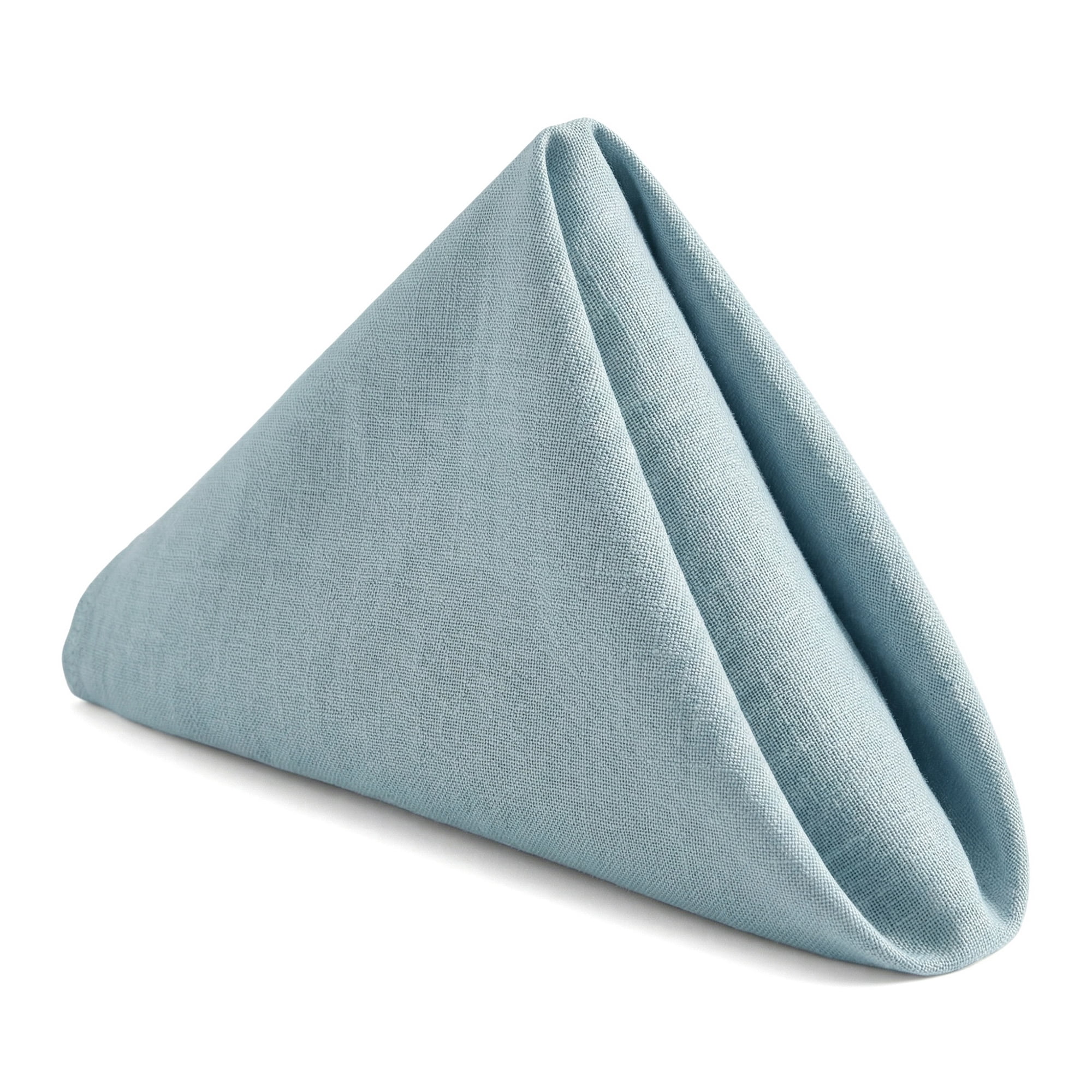Unique Bargains 12Pcs Solid Washable Reusable Cloth Napkins Gray Blue 13x13inch