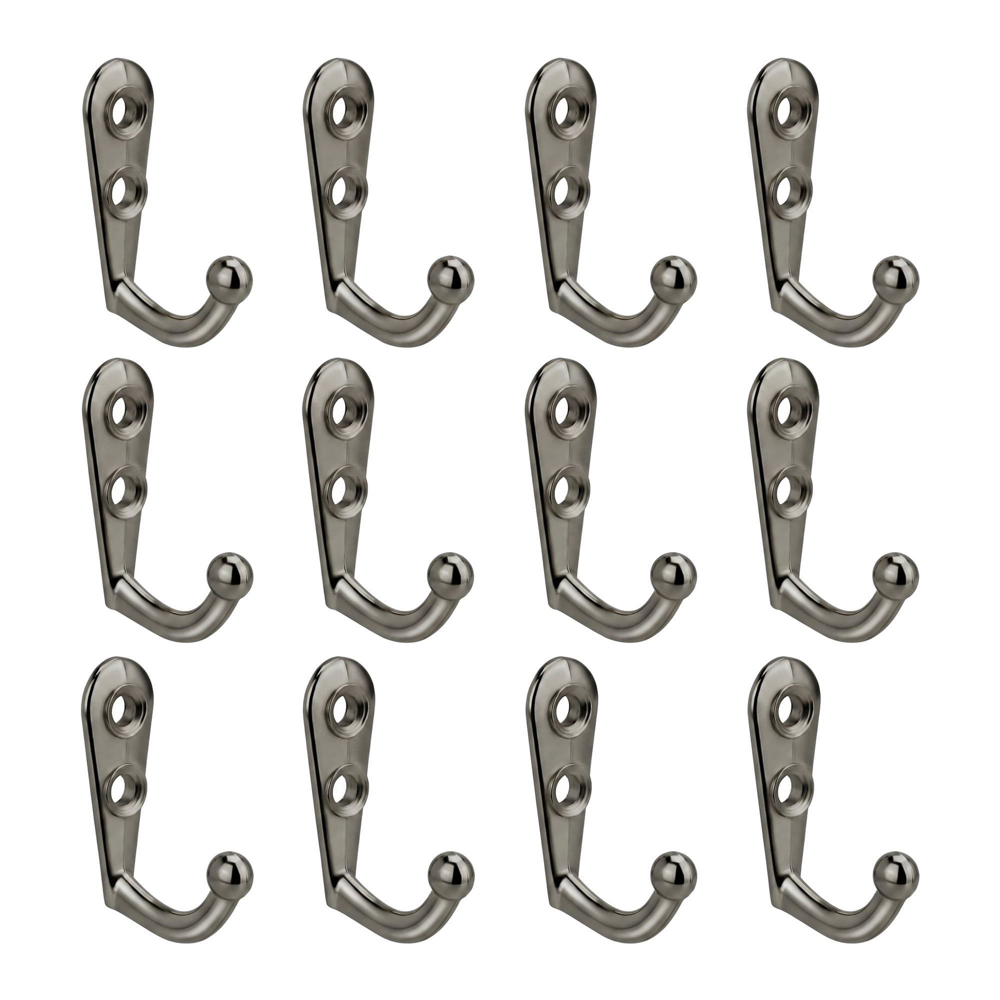 Unique Bargains 12Pcs Utility Hooks Metal Vintage Hooks Silver