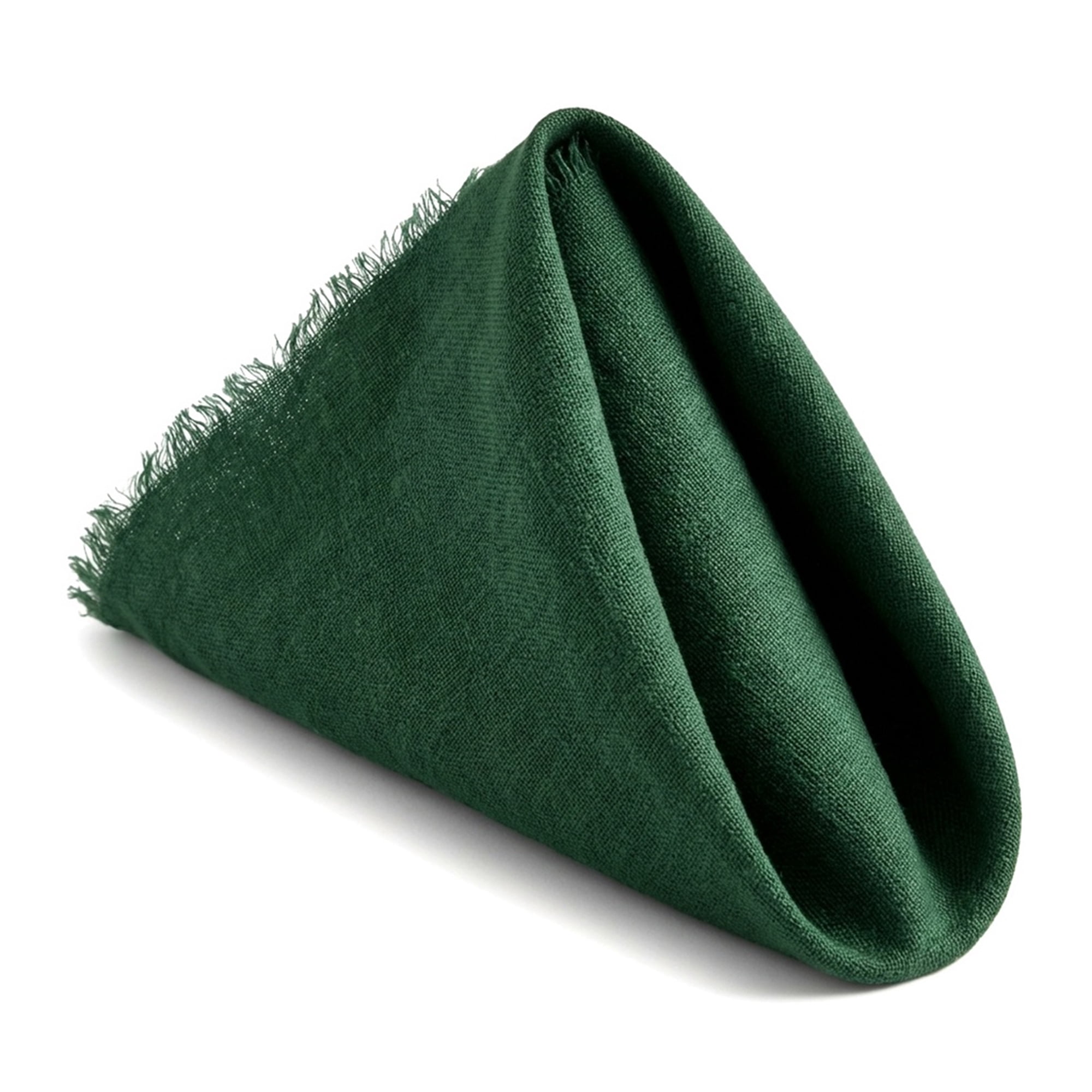 Unique Bargains 12Pcs Washable Cotton Dining Events Cloth Nspkins Dark Green 17x17inch