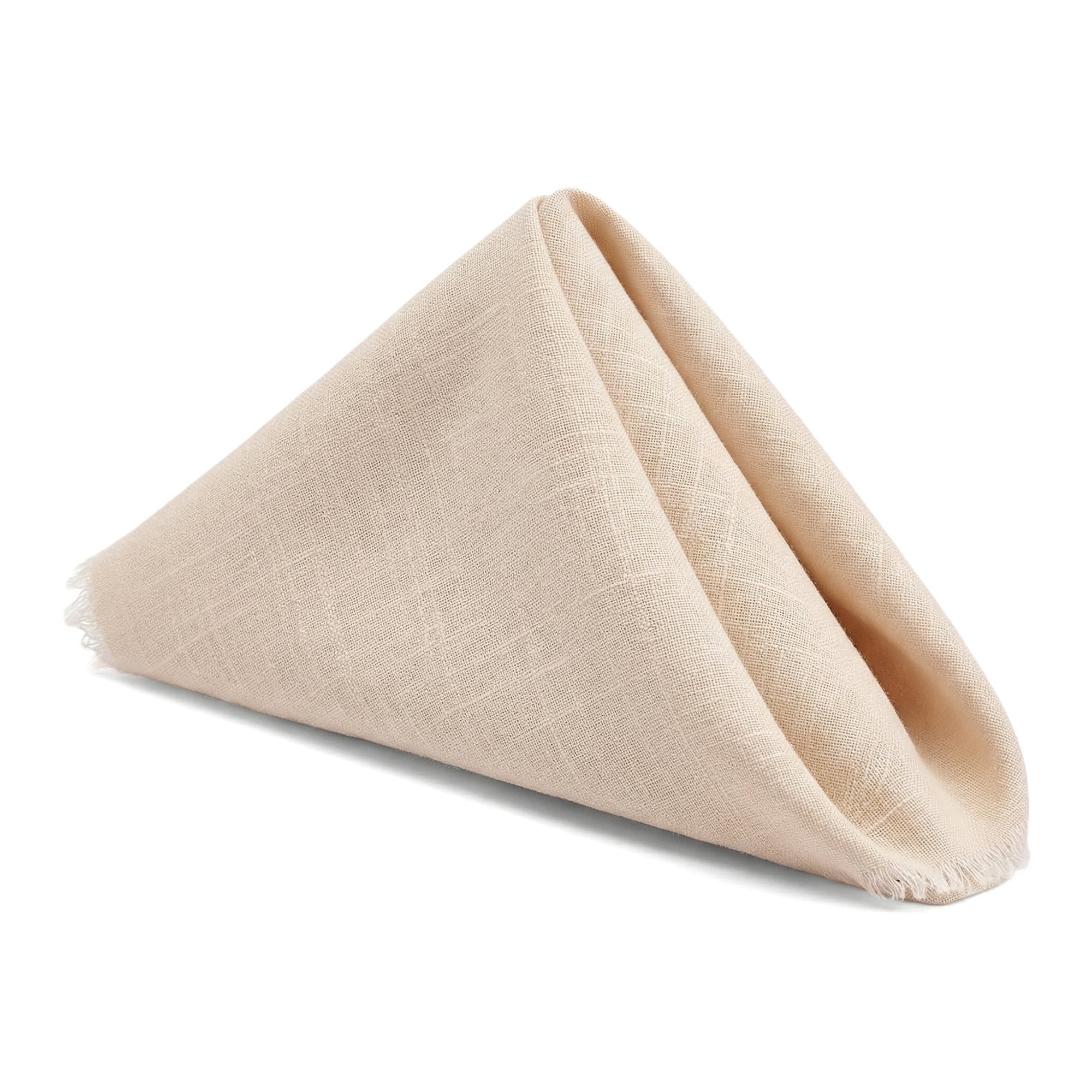 Unique Bargains 12Pcs Washable Cotton Dining Events Cloth Nspkins Light Khaki 17x17inch