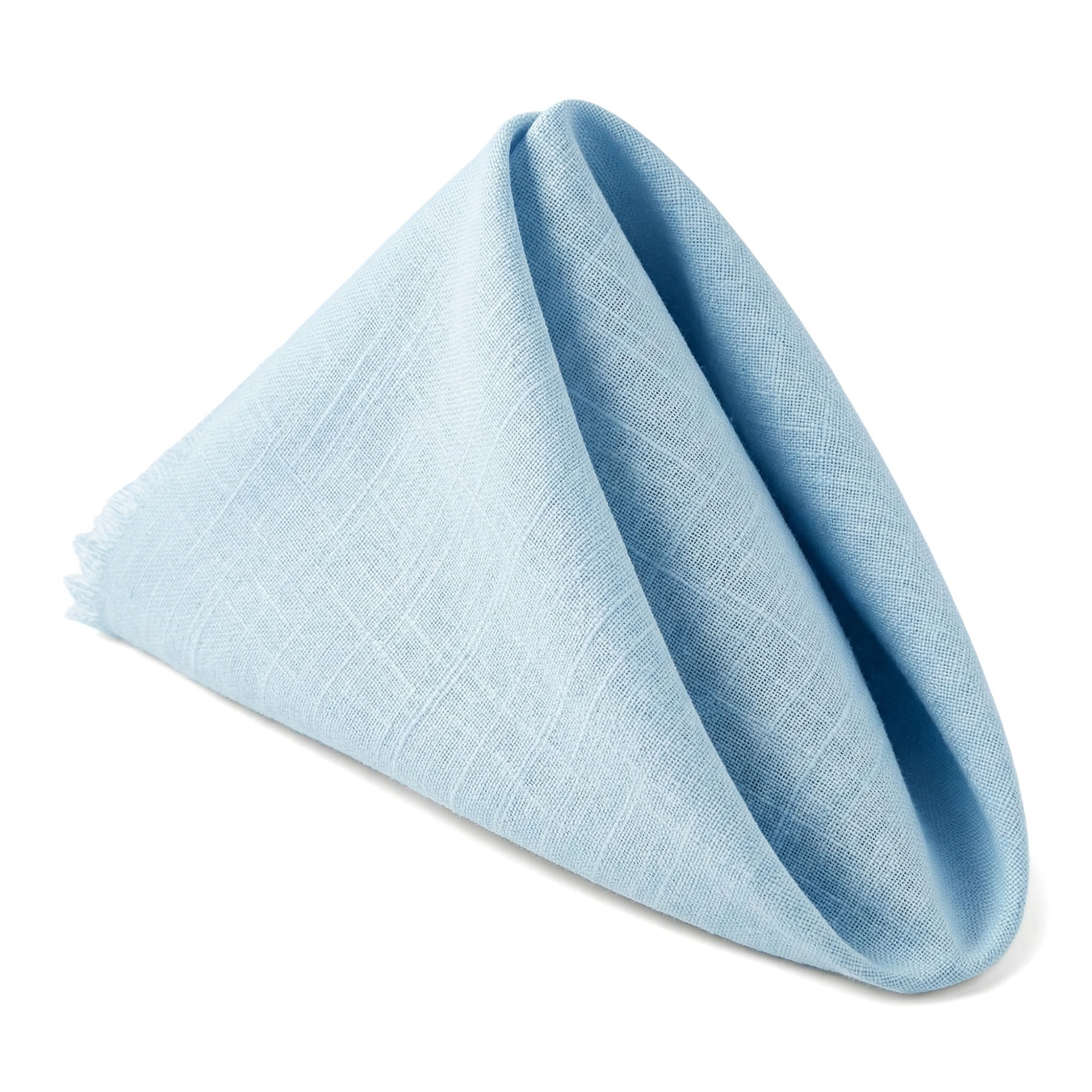Unique Bargains 12Pcs Washable Cotton Dining Events Cloth Nspkins Sky Blue 17x17inch