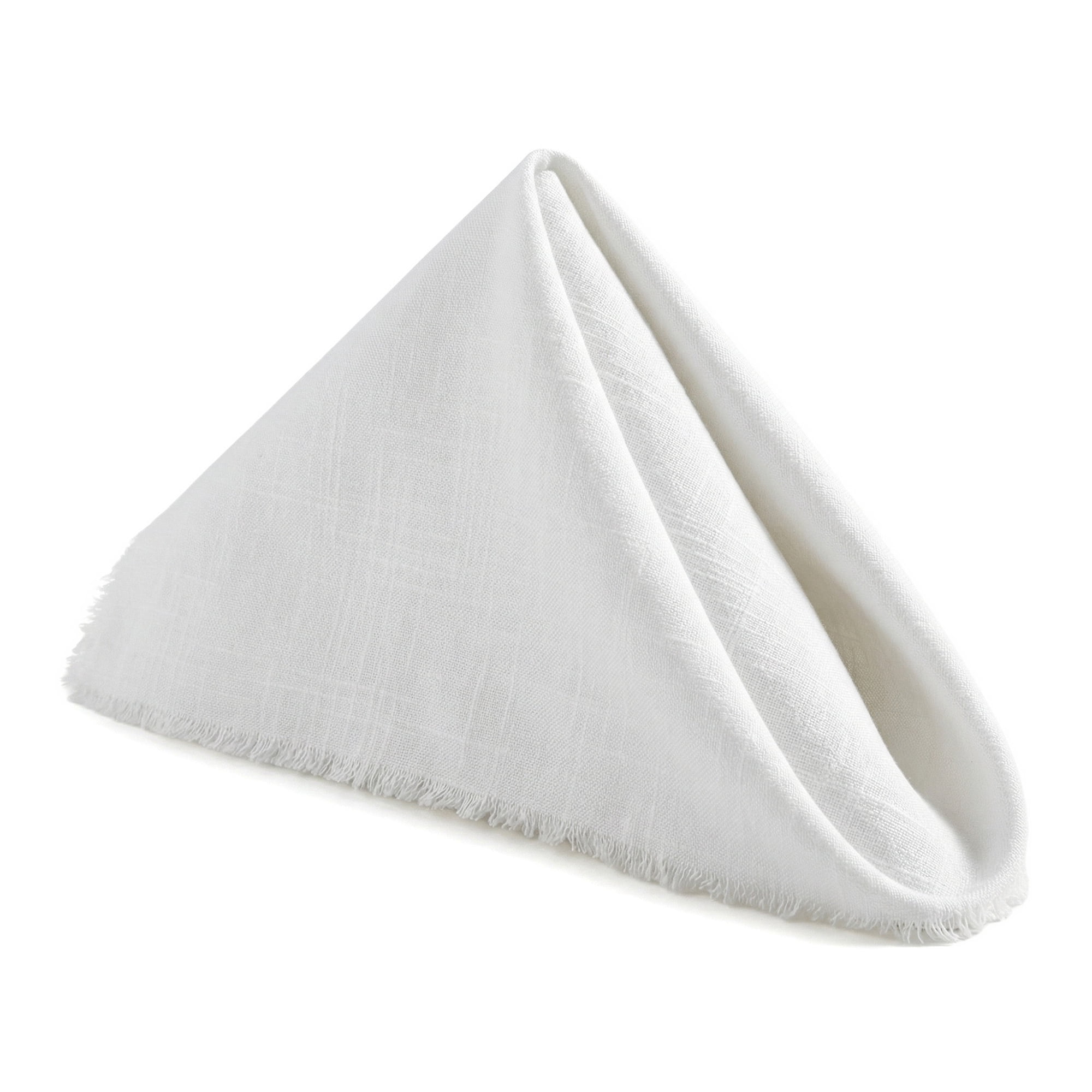 Unique Bargains 12Pcs Washable Cotton Dining Events Cloth Nspkins White 17x17inch