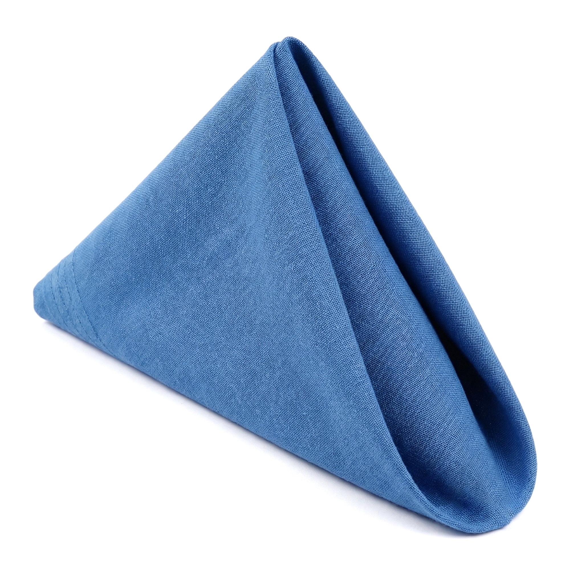 Unique Bargains 12Pcs Washable Reusable Cloth Napkins Blue Gray 16x16inch