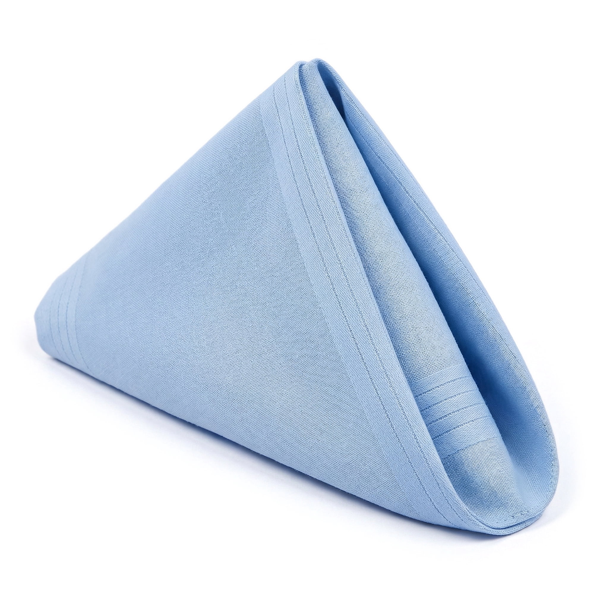 Unique Bargains 12Pcs Washable Reusable Cloth Napkins Light Blue 16x16inch
