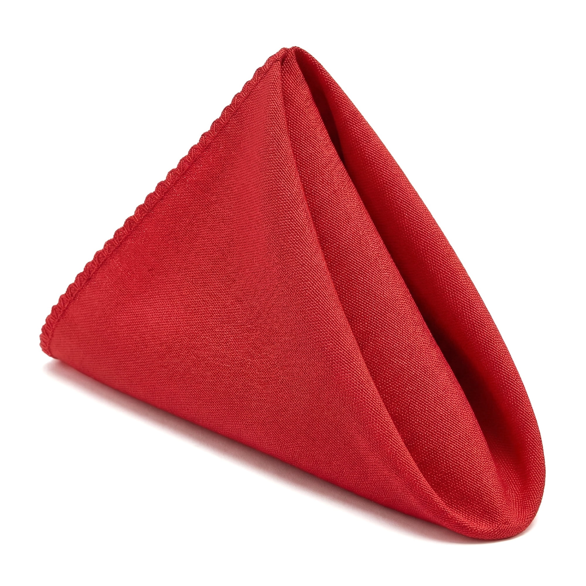 Unique Bargains 12Pcs Washable Reusable Dinner Cloth Napkins Red 12x12inch