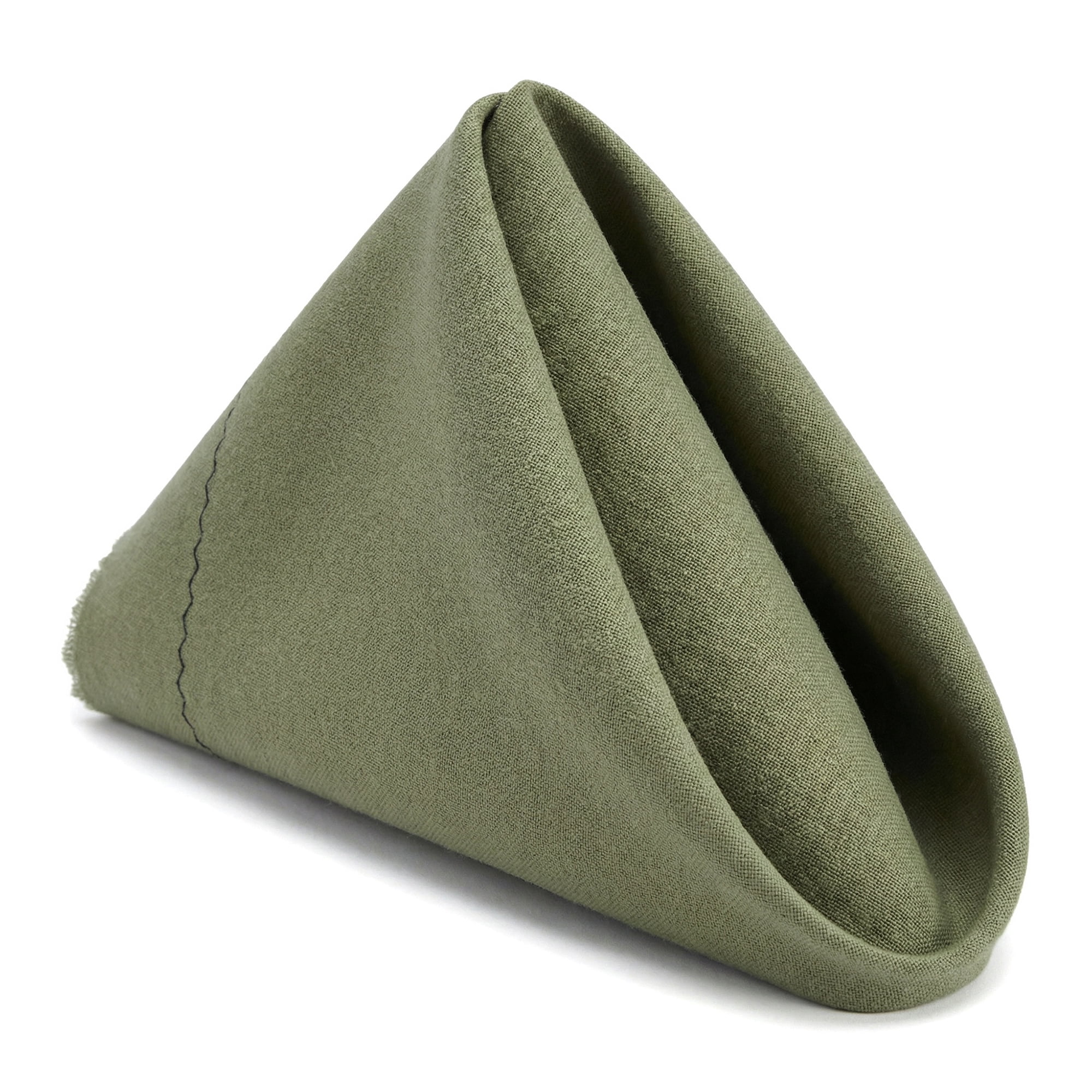 Unique Bargains 12Pcs Washable Reusable Home Cloth Napkins Olive Green 18x18inch