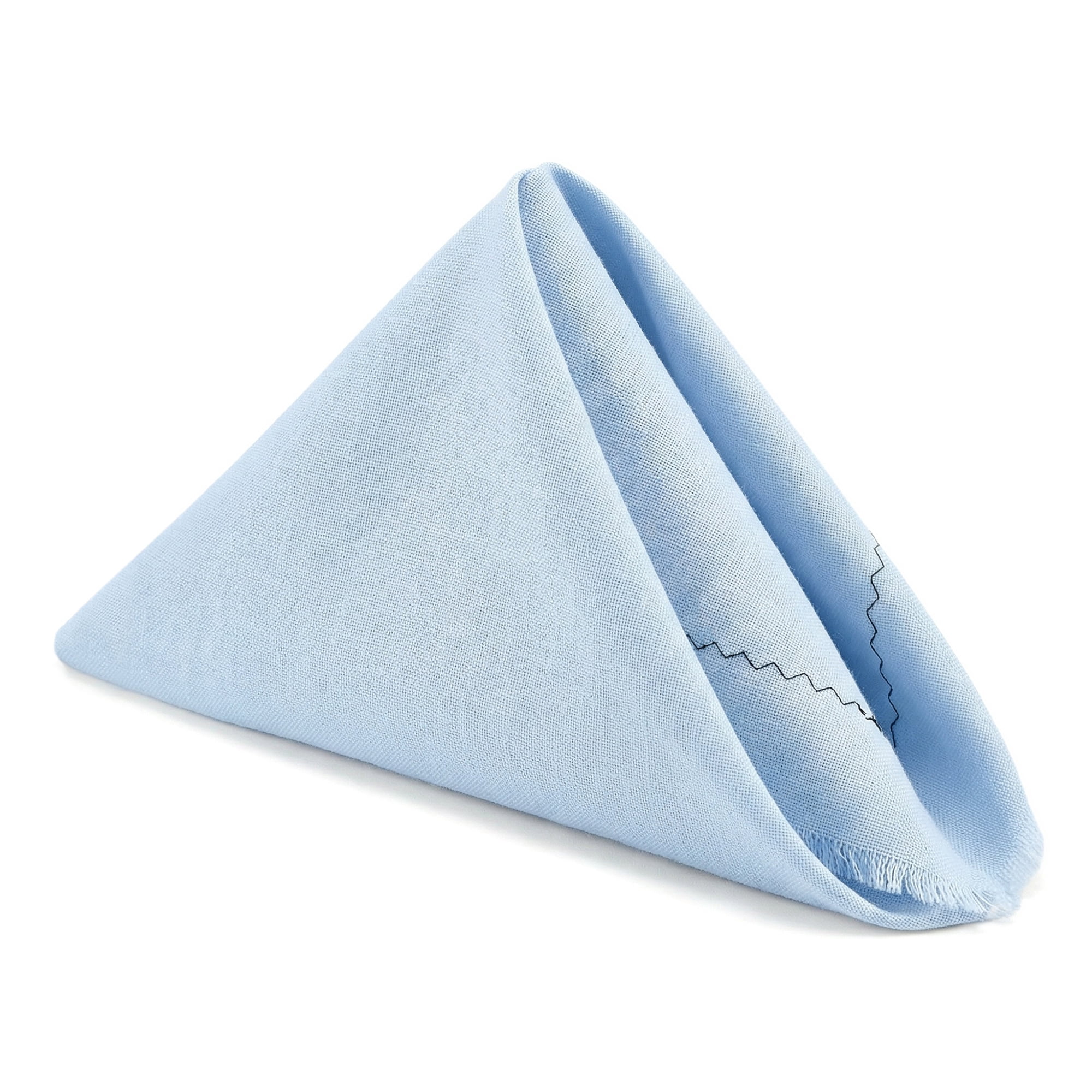 Unique Bargains 12Pcs Washable Reusable Home Cloth Napkins Sky Blue 18x18inch