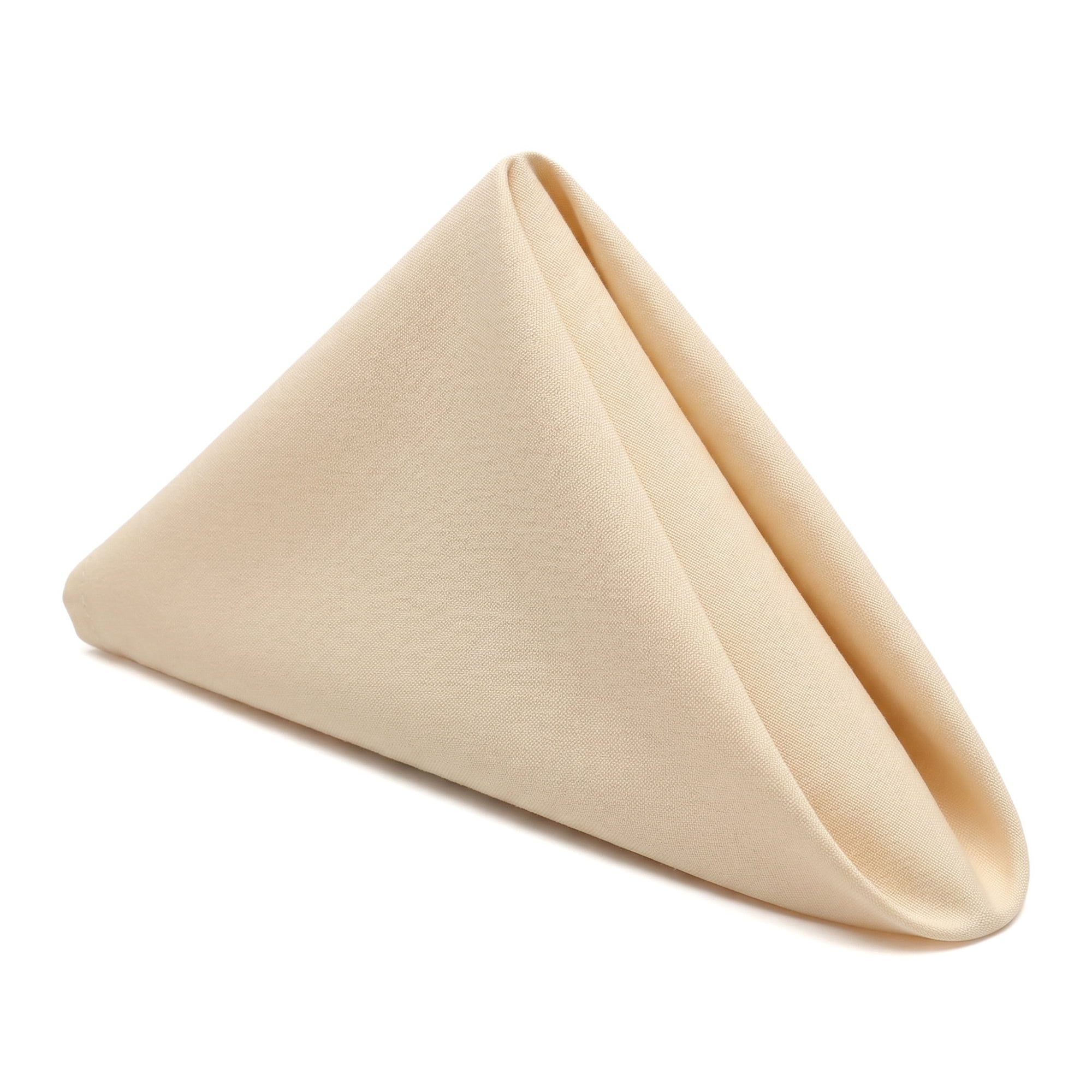 Unique Bargains 12Pcs  Washable Reusable Party Cloth Napkins Champagne 17x17inch