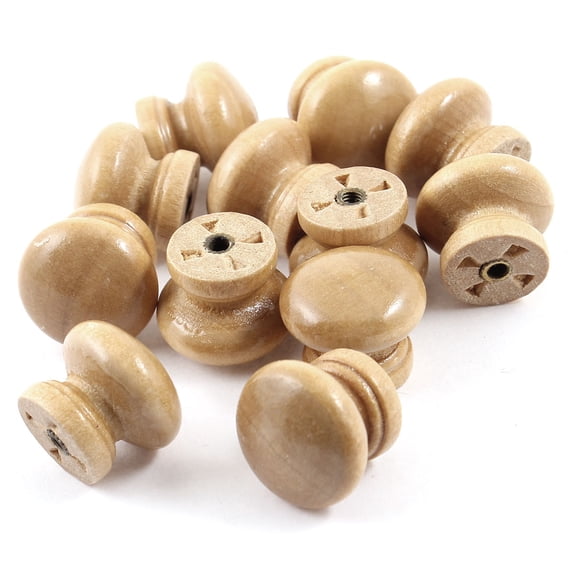 Uxcell 12 Pcs Light Color Bedroom Kitchen Door Cabinet Cupboard Drawer Pull Knob Handle