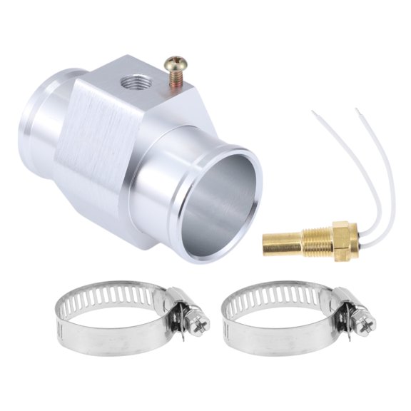 Unique Bargains 12V/24V Universal Water Temp Sensor Kit, 1/8"NPT 1.34" Silver Tone Adapter 160'F On - 145'F Off for Automotive Radiator & Engine Cooling