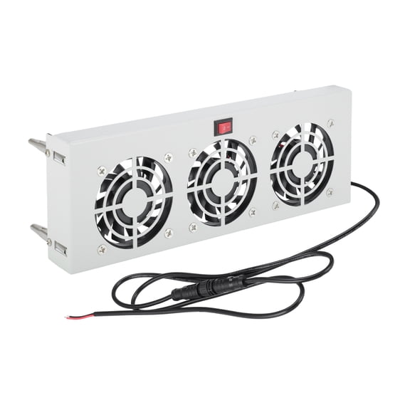 Unique Bargains 12V RV Refrigerator Fan, Ultra Quiet Refrigerator Evaporator Fin Fan with Three 2.5" Powered Fans, 4200 RPM Prevent Frost/Ice Buildup, Keeps Food Fresh for Camper RV Fridge Cooling