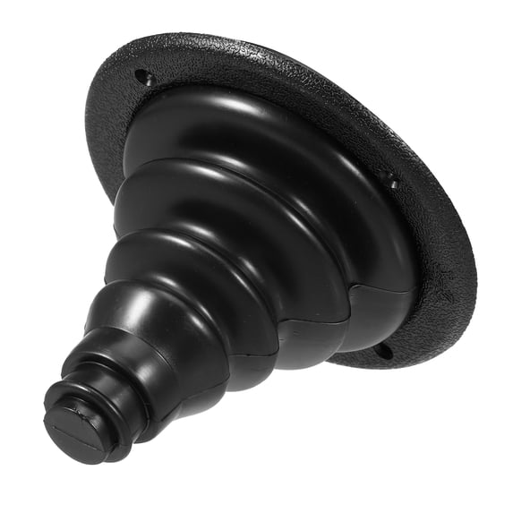 Unique Bargains 12cm 4.72" Cone Shape Boat Marine Steering Shift Cable Boot Protective Bellows Shift Harness Boots Black