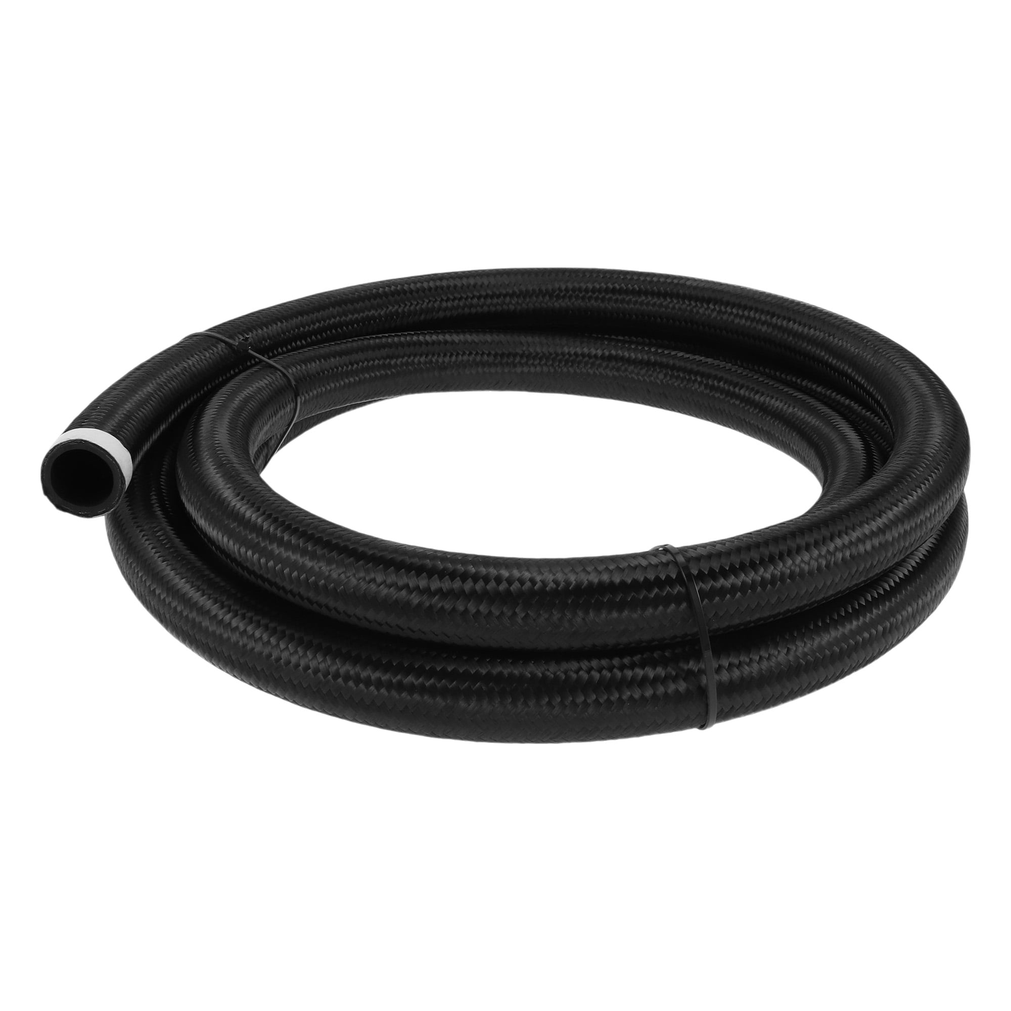 Unique Bargains 12ft AN16 Fuel Line Hose Vacuum Automotive Fuel Hose Black 1.1"ID 1.4"OD