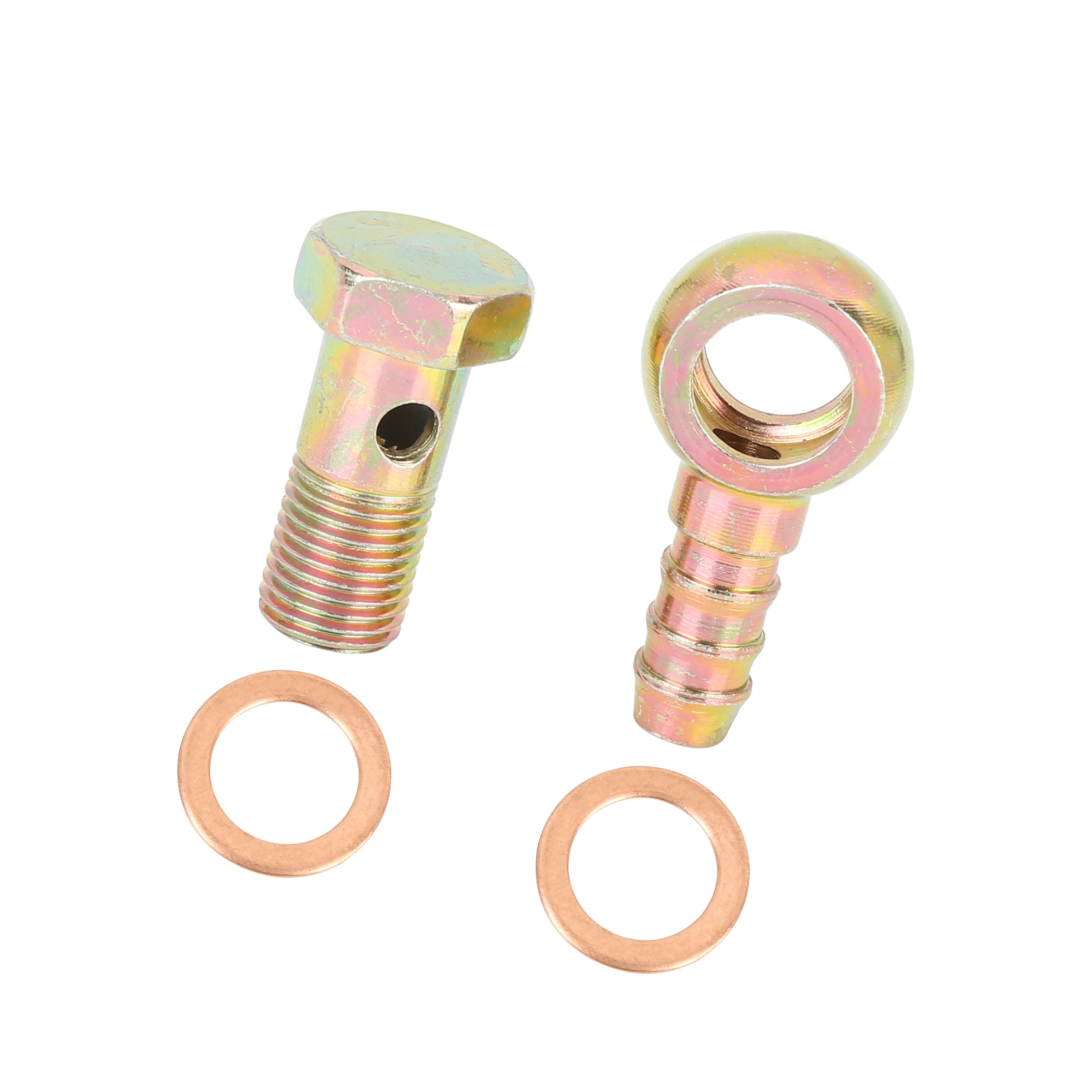 Unique Bargains 12mm Banjo Hose Barb Bolt Fittings Banjo Bolt Washer Kit for Motorcycles