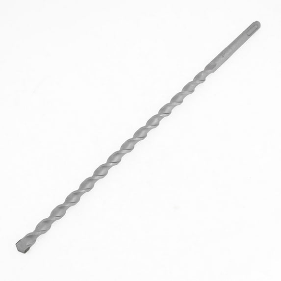Unique Bargains 12mm x 350mm PLUS Shank Masonry Drill Bit Gray for Concrete