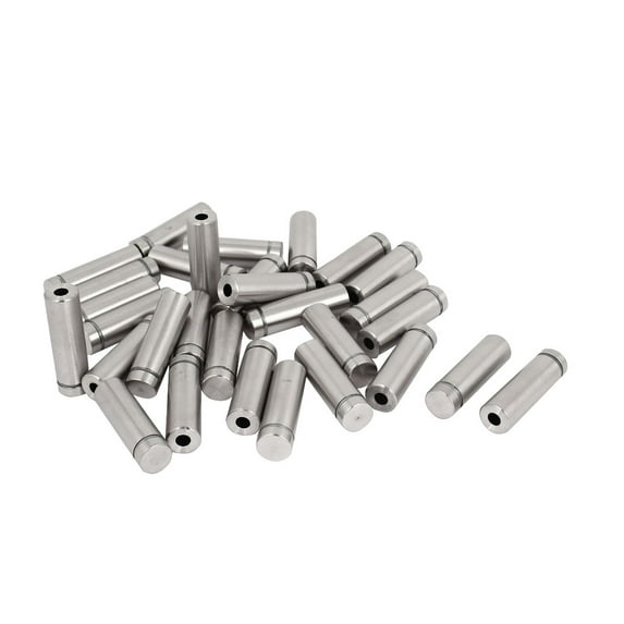 Unique Bargains 12mm x 40mm Advertisement Barrel Nails Screws Glass Standoff Pins Holder (30-pack)