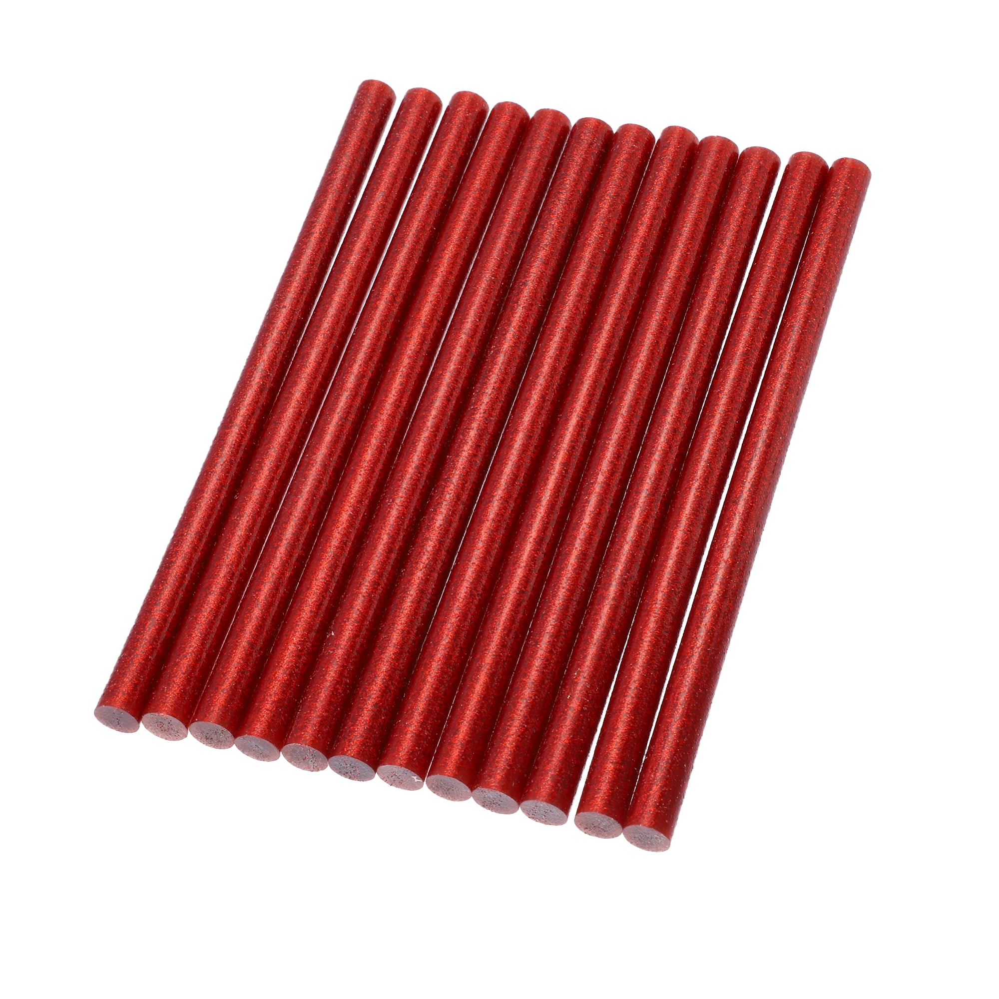 Unique Bargains 12pcs 11 x 200mm EVA Bling Paintless Dent Repair Hot Melt Glue Red