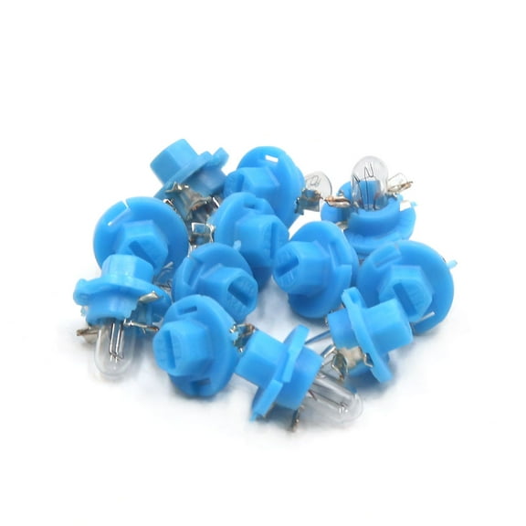 Unique Bargains 12pcs 12V 1.1W B8.4 Yellow Car Interior Dashboard Panel Light Lamp Bulb