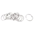 thumbnail image 1 of Unique Bargains 12pcs 20mm Inner Dia Book Office Metal Loose Leaf Binder Hinge Snap Ring Keyring, 1 of 1