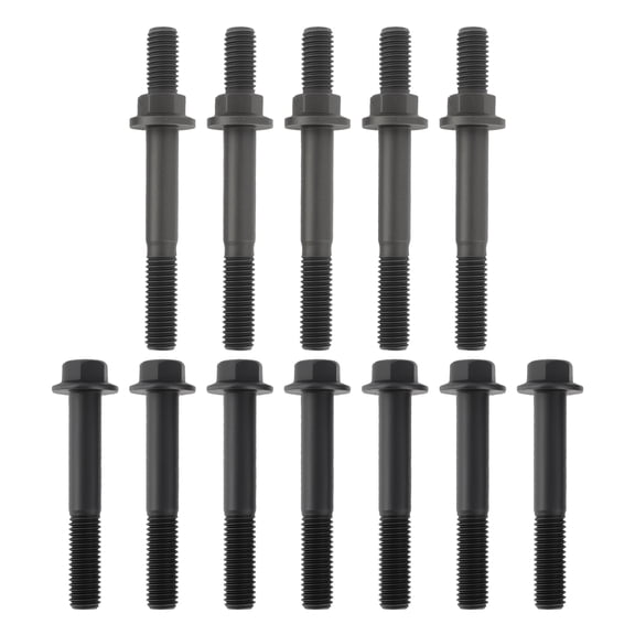 Unique Bargains 12pcs Exhaust Manifold Bolts Studs for Dodge for Ram 2003-2019 5.9L 6.7L Exhaust Tube Studs Bolts Replace 3944593/3944655/5012557AA/3901448