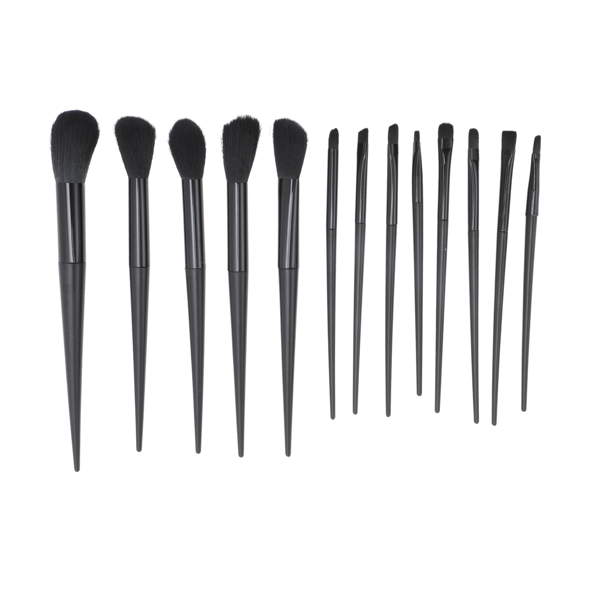 Unique Bargains 13 Pcs Lightweight Makeup Brush for Travel Black