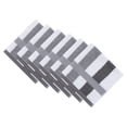 thumbnail image 1 of Unique Bargains 13 x 13 Inches Striped Cotton Showering Bathroom Washcloths Grey 6pk, 1 of 6