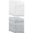 thumbnail image 1 of Unique Bargains 13"x13" Absorbent Cotton Dish Kitchen Plain Towels White, Light Gray, 1 of 6