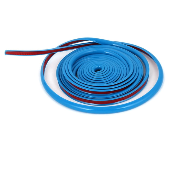 Unique Bargains 13Ft Long Blue Soft Plastic Car Decorative Line Trim Strip
