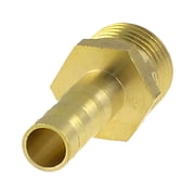Unique Bargains 13mm 1/4" PT Male 6mm Hose Barb Fitting Nipple Brass Quick Joint Coupler